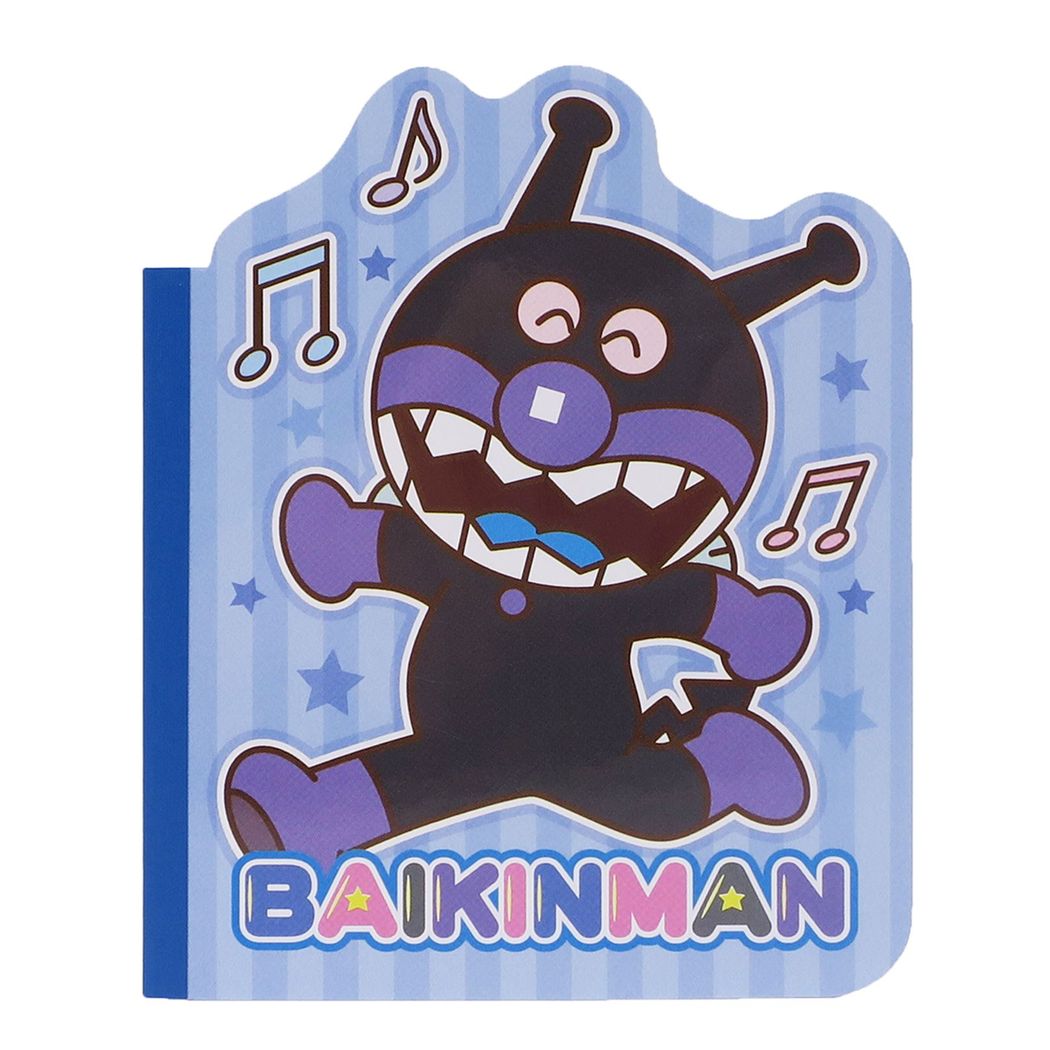 メモ帳 アンパンマン ダイカットメモ サンスター文具 ばいきんまん グッズ 幼児文具 日本製 プレゼント 男の子 女の子 ギフト