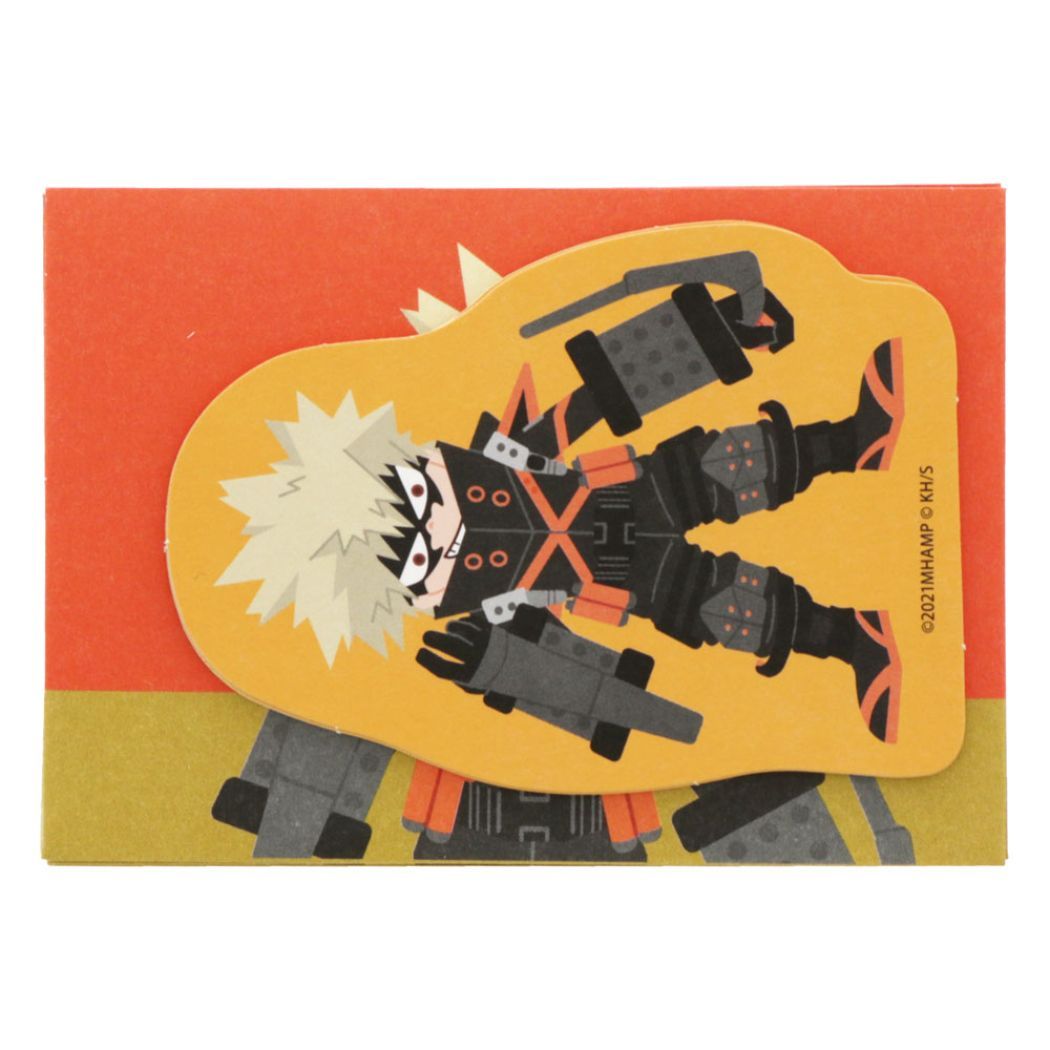 僕のヒーローアカデミア ミニ レターセット 少年ジャンプ 手渡し手紙セット アニメキャラクター B 爆豪勝己 プレゼント 男の子 女の