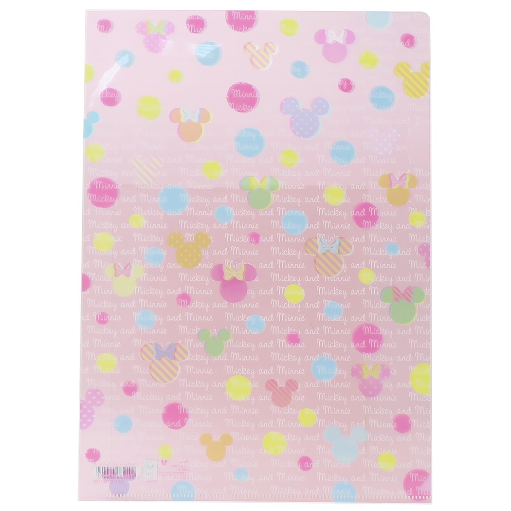 ファイル ミッキー&ミニー A4シングルクリアファイル 2110180 ディズニー サンスター文具 事務用品 日本製 キャラクター グッズ