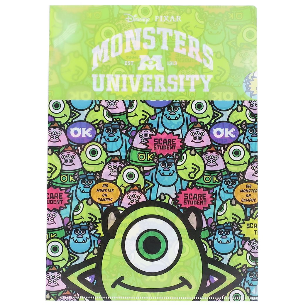 モンスターズユニバーシティ A4 シングル クリアファイル 2111667 グッズ ファイル キャラクター ディズニー サンスター文具 事務用品クリス