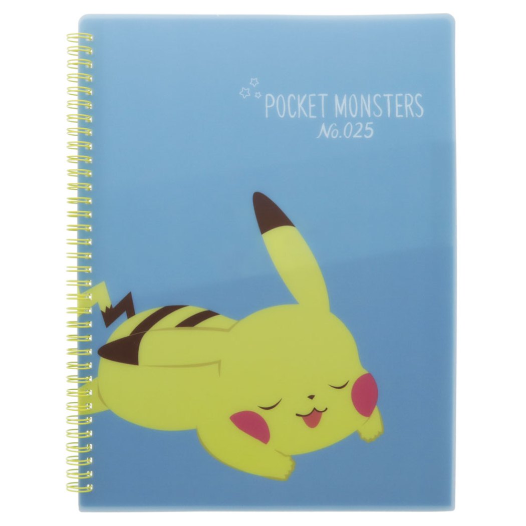 ポケモン キャラクター A4 リング ポケットファイル POKE DAYS ピカチュウ ブルー プレゼント 男の子 女の子 ギフト