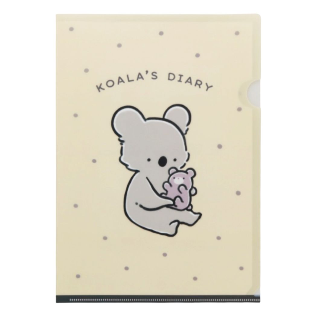 A4シングルクリアファイル コアラ絵日記 クリアフォルダー サンスター文具