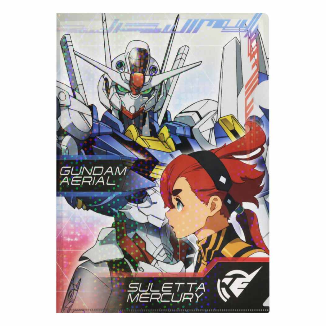 機動戦士ガンダム 水星の魔女 アニメキャラクター クリアフォルダー A4シングルホロクリアファイル F