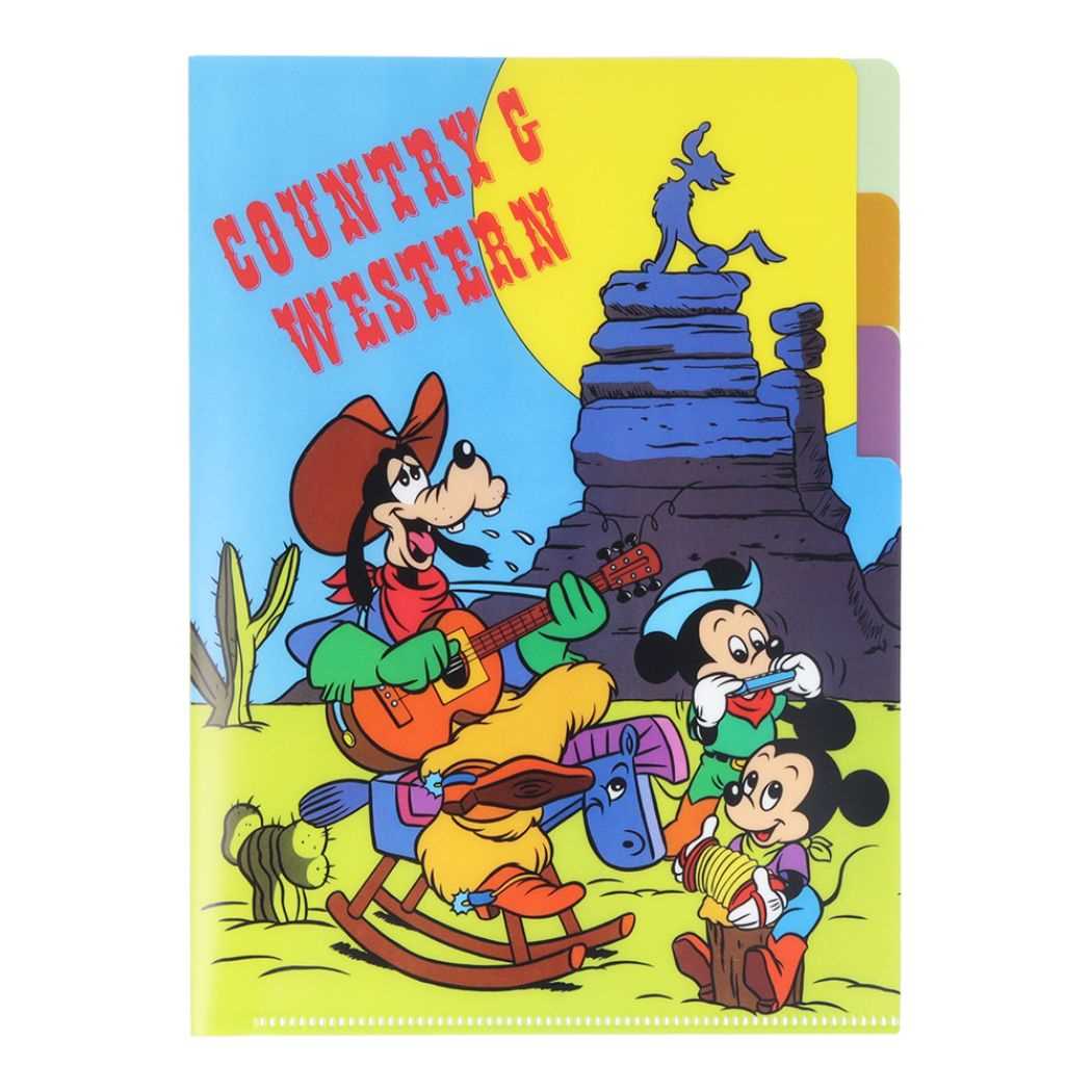 ディズニークラシック ディズニー キャラクター A5クリアファイル クリアファイル3P レトロ ウエスタン