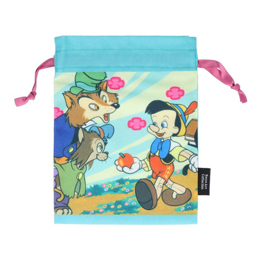 ピノキオ キャラクター きんちゃく 巾着袋 レトロ ディズニー