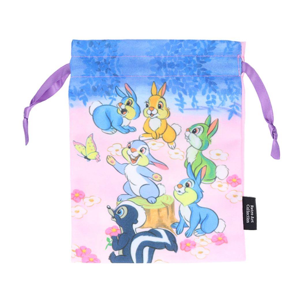 バンビ 巾着袋 ディズニー きんちゃく キャラクター レトロ 集合