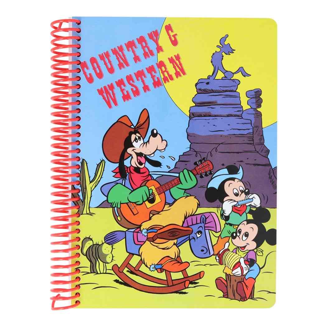 ディズニークラシック B6ノート リングノート レトロ ウエスタン ディズニー キャラクター