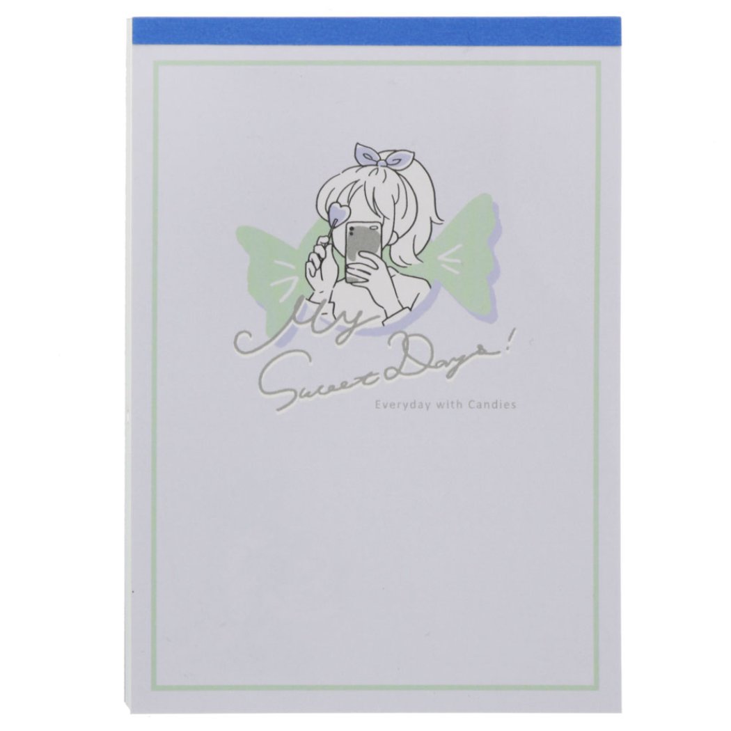 メモ帳 A6 メモ MY SWEET DAYS キャンディ 新入学 サンスター文具 プレゼント 男の子 女の子 ギフト