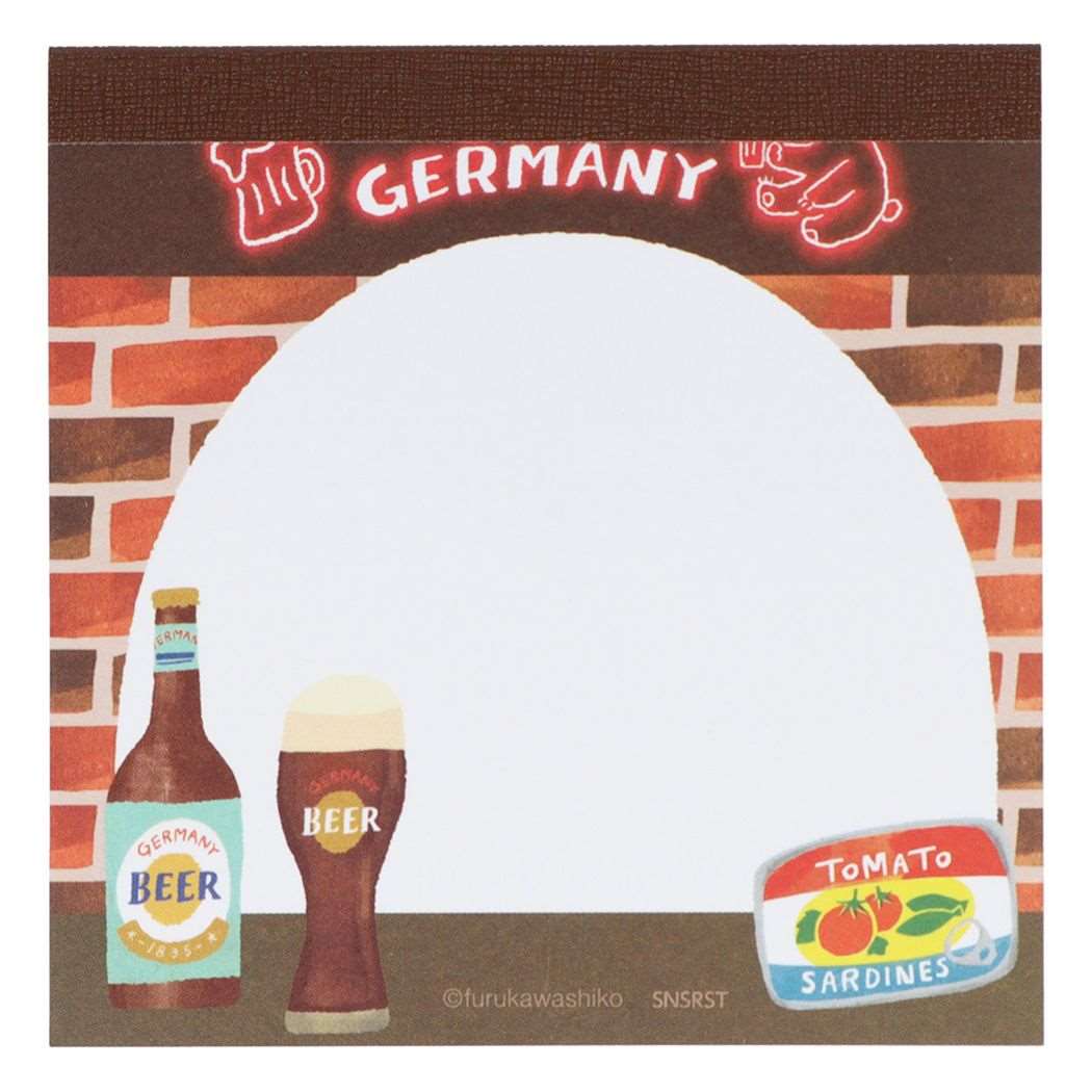 メモ帳 ドイツTRIP スクエアメモ 酒場 サンスター文具