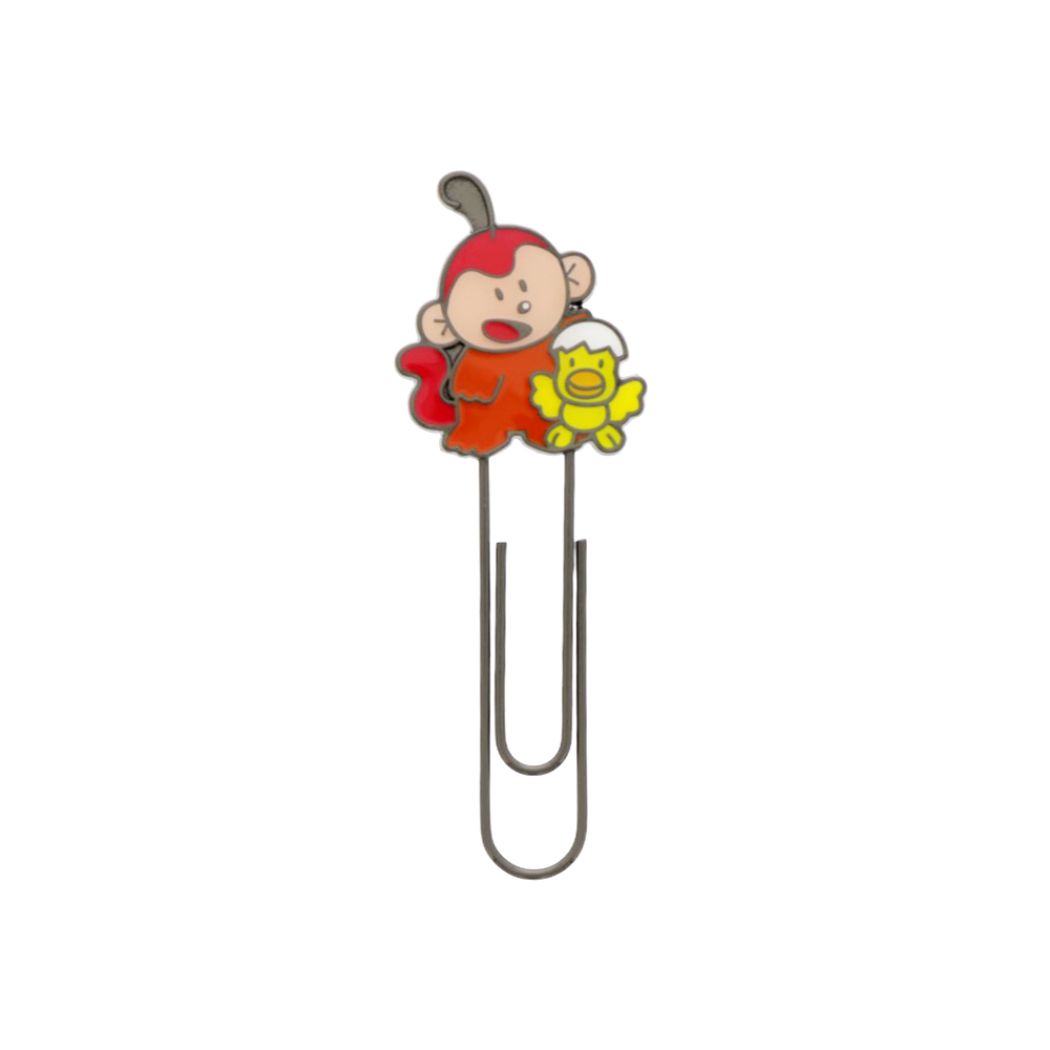 たべっ子どうぶつ チャームクリップ クリップ さる&ひよこ ギンビス キャラクター