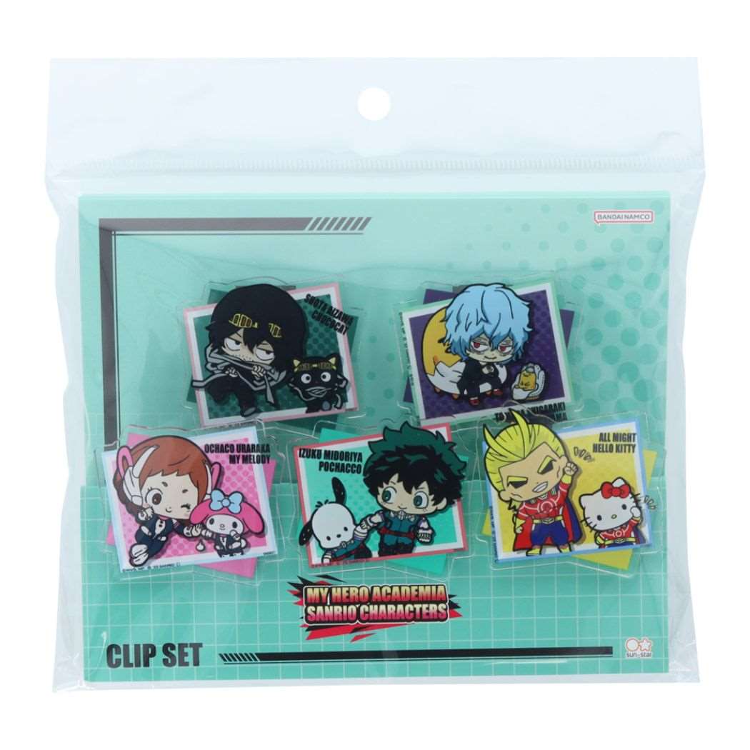 僕のヒーローアカデミア 少年ジャンプ アニメキャラクター クリップ クリップ5個セット サンリオA