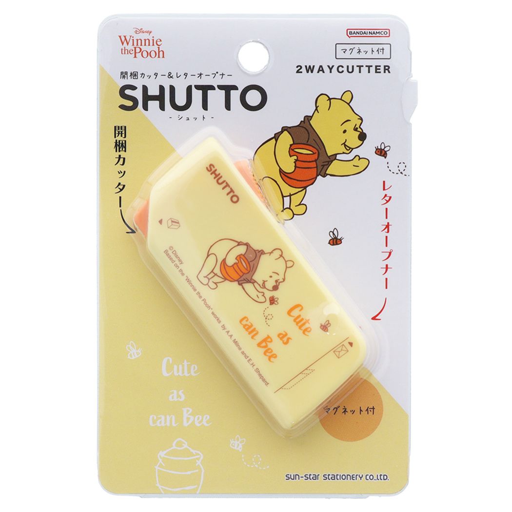 くまのプーさん 開梱カッター&レターオープナー ステーショナリーその他 SHUTTO ディズニー キャラクター