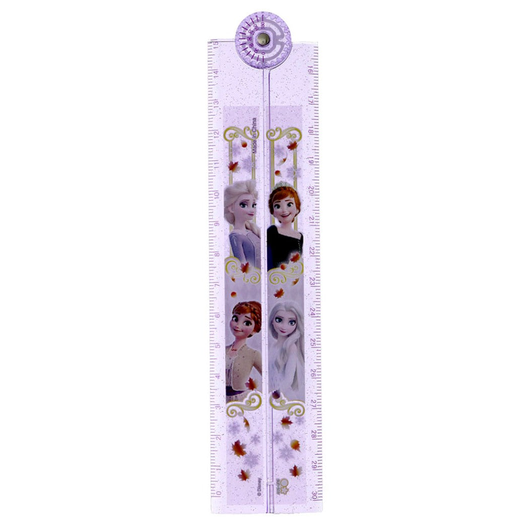 アナと雪の女王 キャラクター 分度器付き 30cm 折りたたみ定規 ものさし 新入学 ディズニー プレゼント 男の子 女の子 ギフト