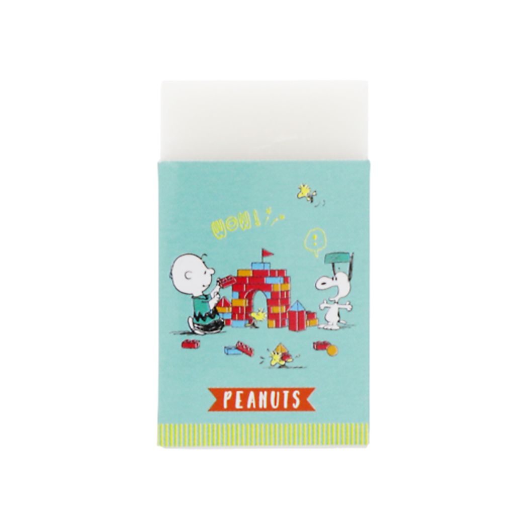スヌーピー ピーナッツ キャラクター 消しゴム まとまるくん消ゴム ケシゴム PEANUTS PLAY WITH COLORS4 グリーン
