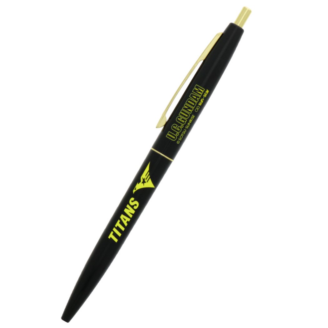 油性 黒 ボールペン 機動戦士ガンダム U.C. BiCクリックゴールド 0.5 ティターンズ サンスター文具 筆記用具 コレクション文具
