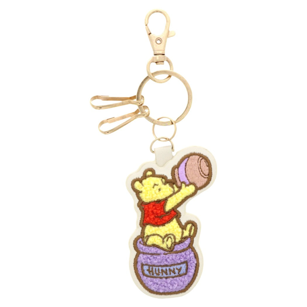 くまのプーさん キーホルダー サガラ刺繍キーリング Winnie the Pooh6 C ディズニー サンスター文具 プレゼント 男の