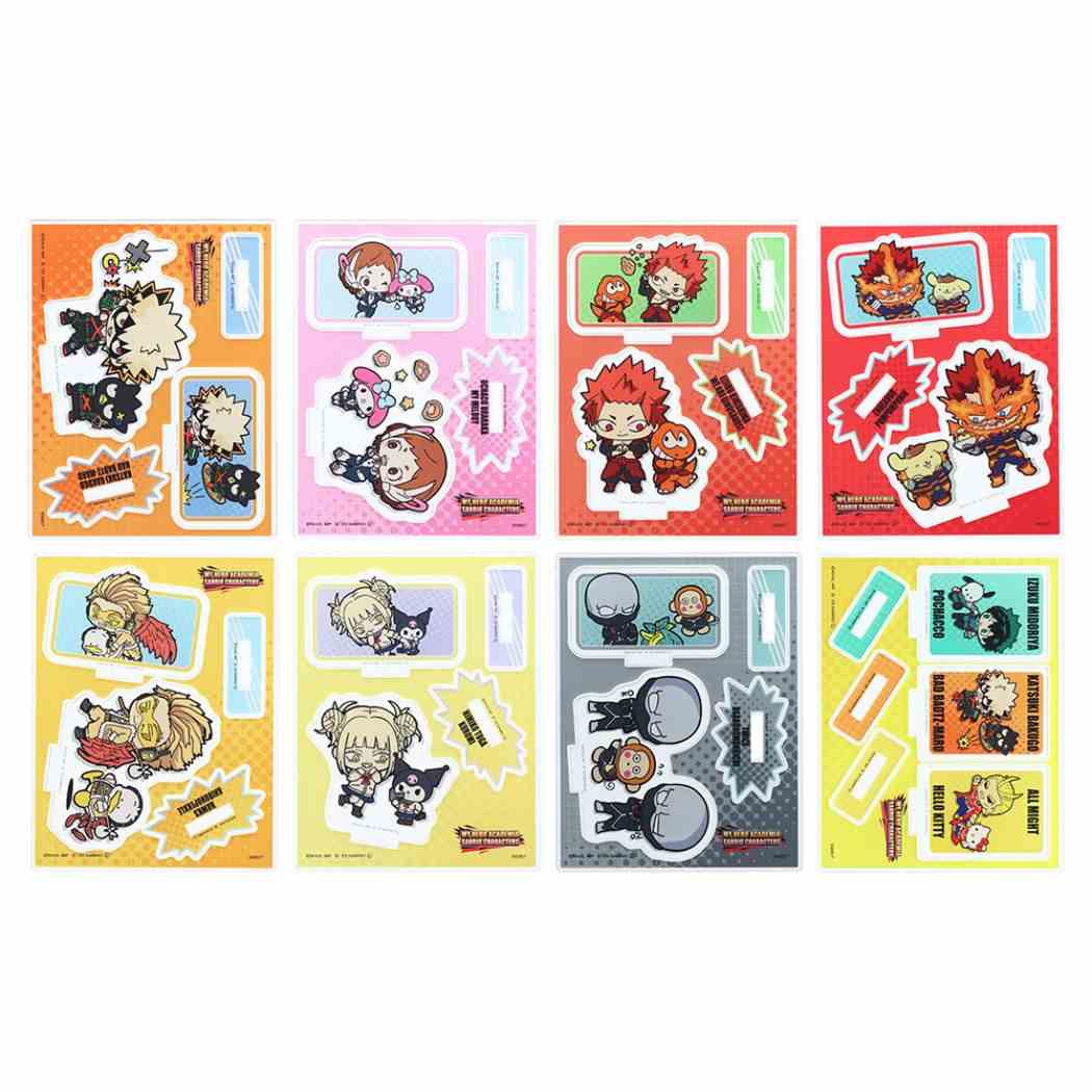 僕のヒーローアカデミア グッズ アクリルスタンド アニメキャラクター アクリルスタンドC 全8種 8個入セット サンリオB