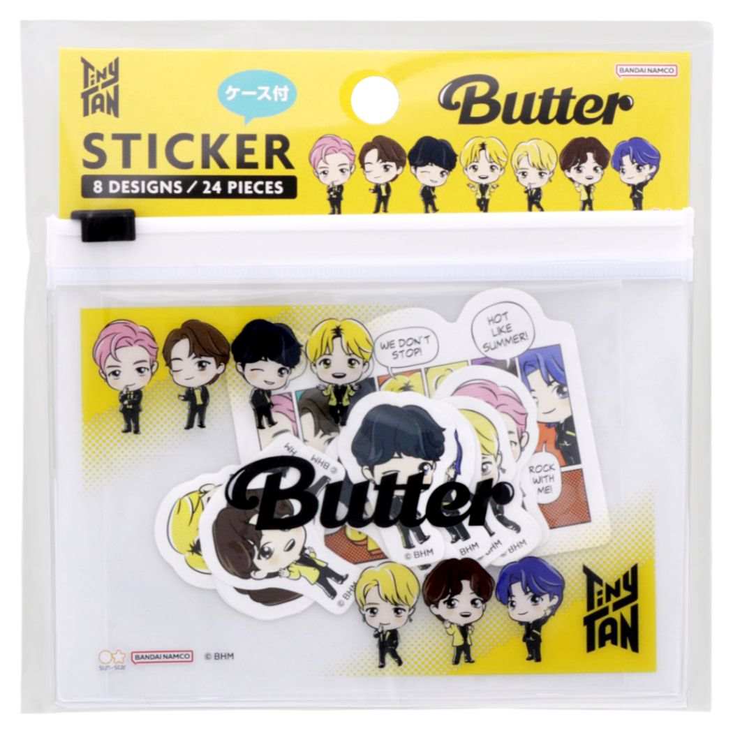 タイニータン ケース付フレークシール フレークシール Butter イエロー TinyTAN