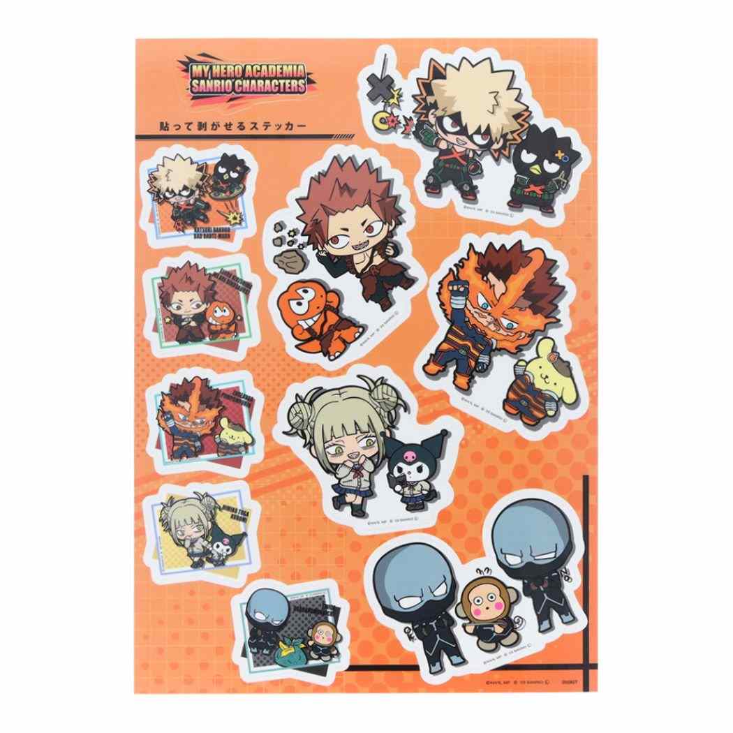 僕のヒーローアカデミア ステッカー キャラクター 貼り剥がせステッカー サンリオB 少年ジャンプ