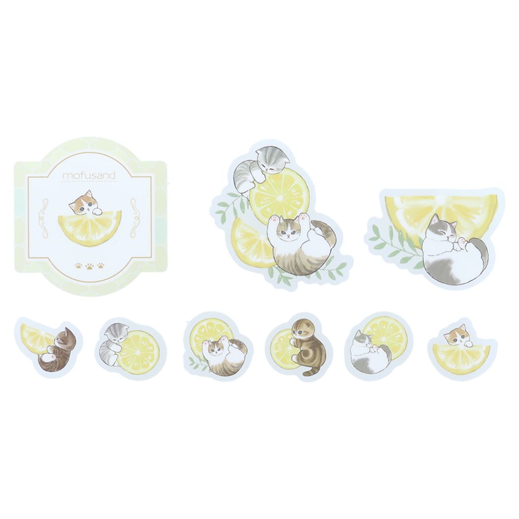 モフサンド クリアピースシール mofusand シールキャラクター キャラクター レモンティー
