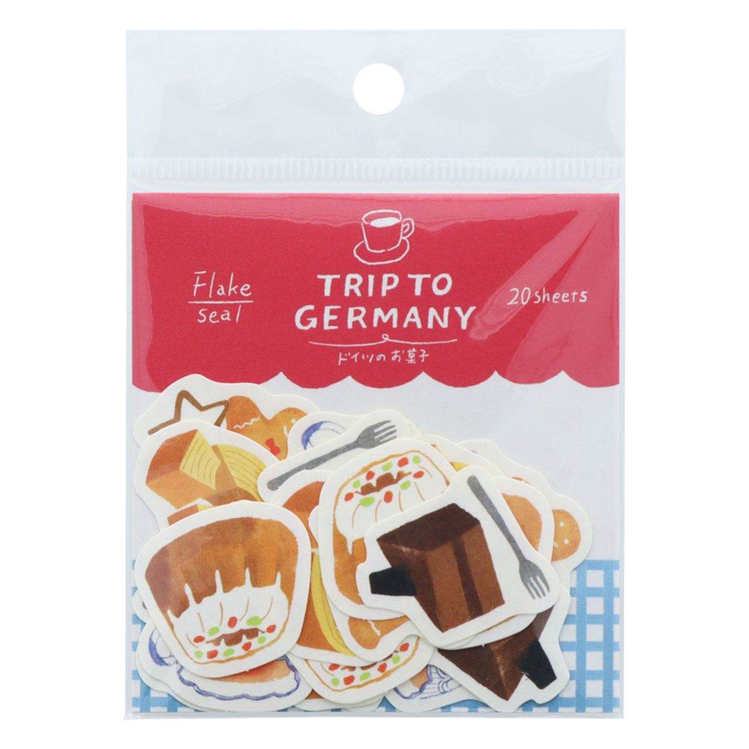 和紙シール ドイツTRIP フレークシール サンスター文具 お菓子