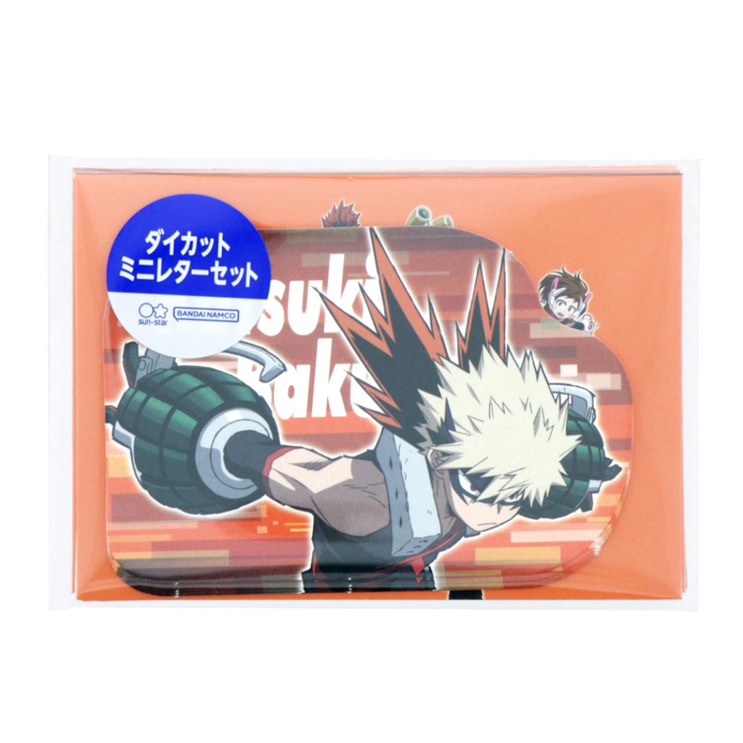 僕のヒーローアカデミア ダイカットミニレターセット 少年ジャンプ 手渡し手紙セット アニメキャラクター プレゼント 男の子 女の子 ギ