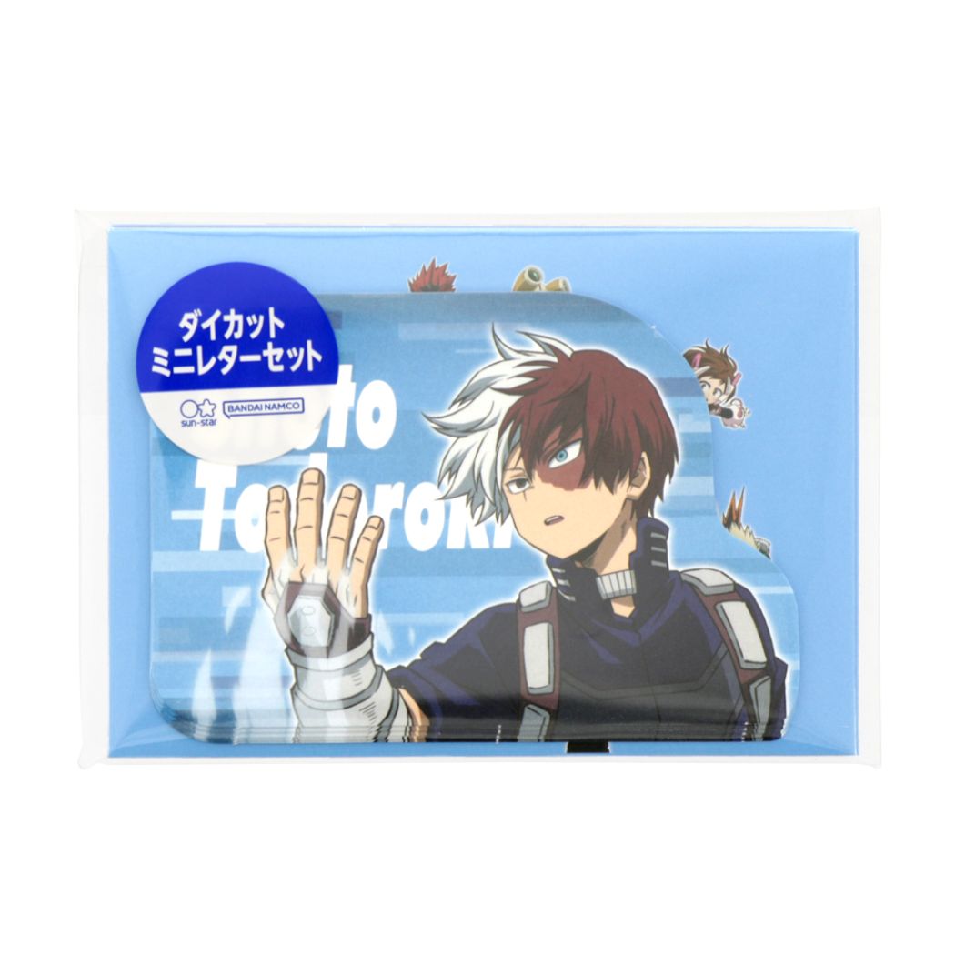 僕のヒーローアカデミア グッズ 手渡し手紙セット アニメキャラクター ダイカットミニレターセット 轟焦凍 プレゼント 男の子 女の子