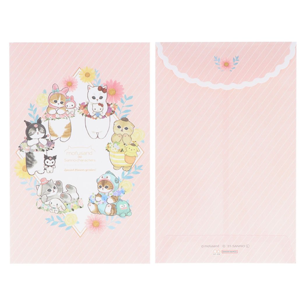 モフサンド mofusand キャラクター レターセット/お手紙セット ダイカットミニレター