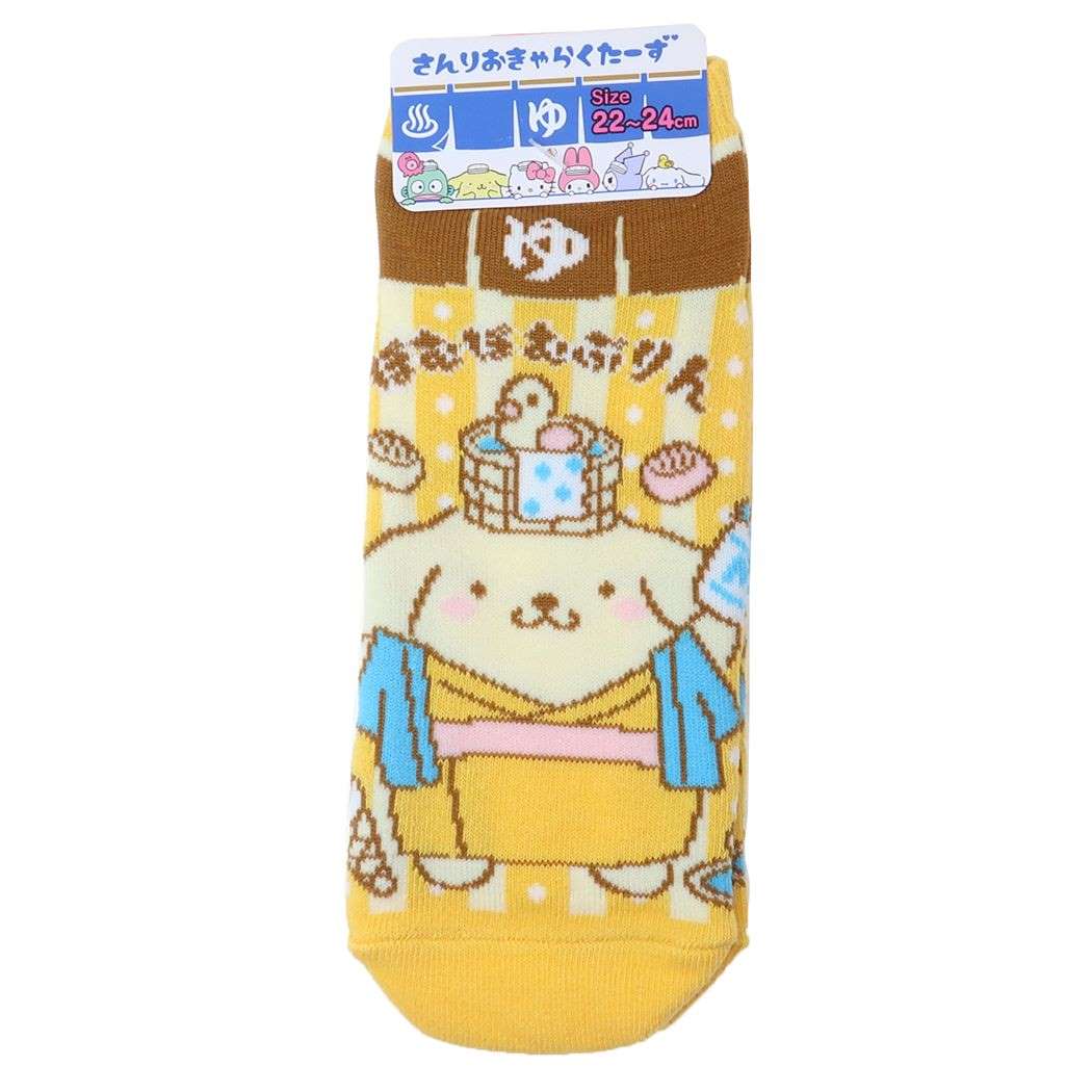 ポムポムプリン 靴下 浴衣 PN サンリオ 女性用靴下 キャラクター