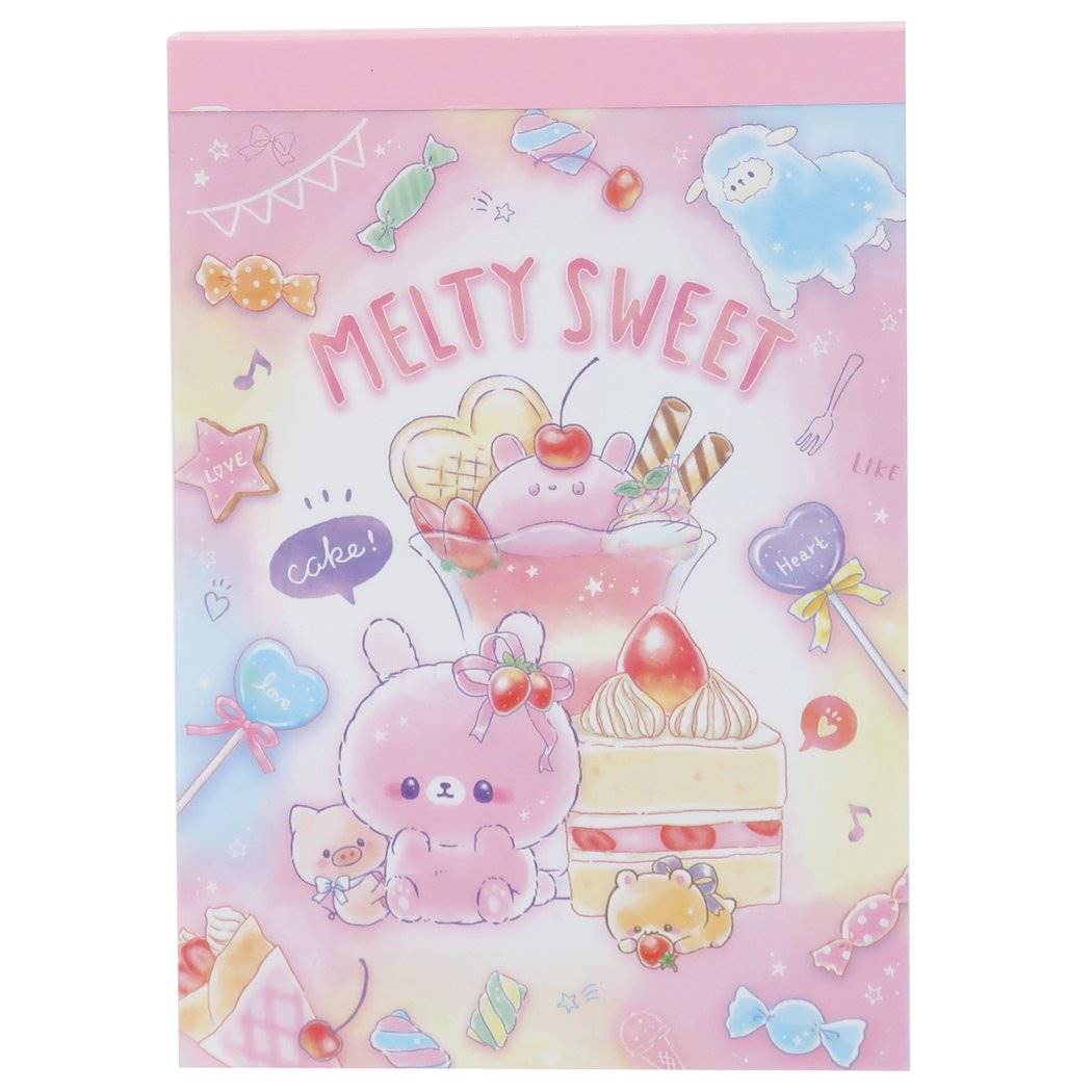 メモ帳 MELTY SWEET A6 ボリューム メモ 2021AW 新学期準備文具 プレゼント 男の子 女の子 ギフト