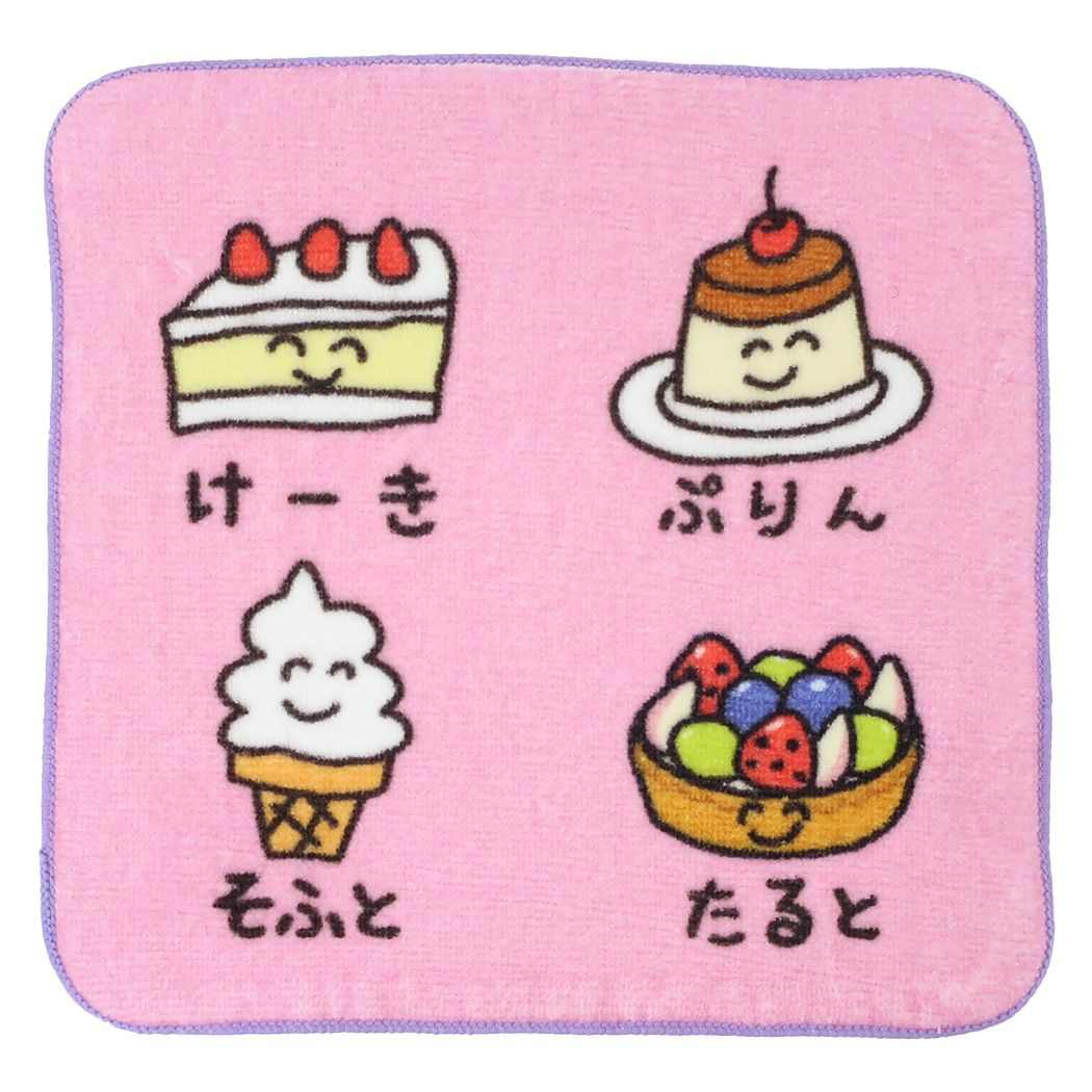 コンビニおえかきさん ミニタオル 3 ハンカチタオル プリントタオル