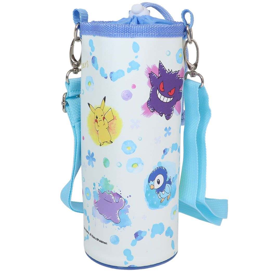 ポケットモンスター グッズ ペットボトルホルダー キャラクター ボトルカバー ちらしブルー