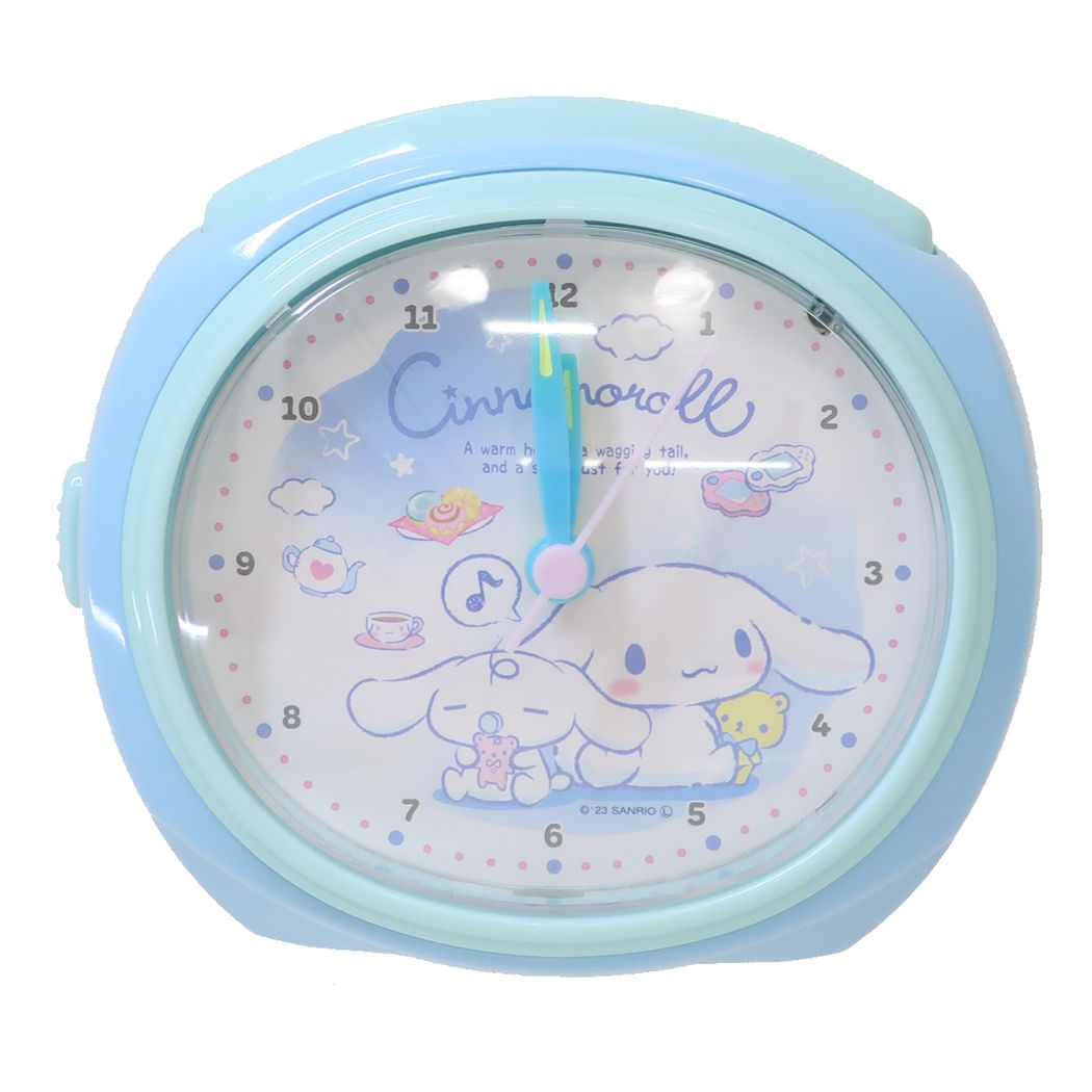 シナモロール 目覚まし時計 連続秒針ベルアラームクロック サンリオ 山野紙業