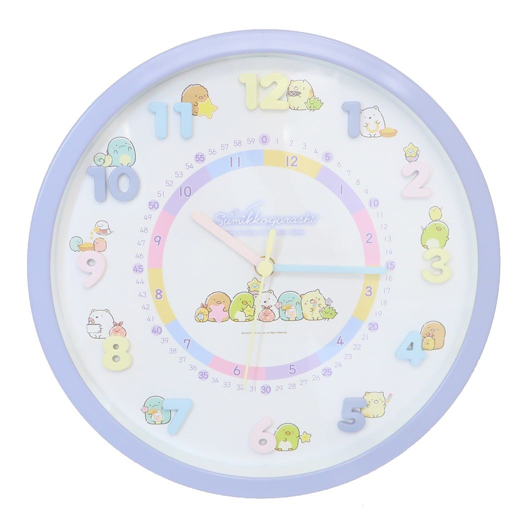 すみっコぐらし アイコンウォールクロック 壁掛け時計 星空さんぽ サンエックス キャラクター