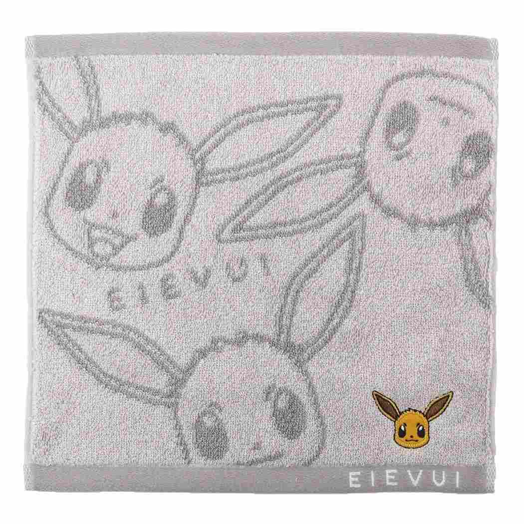 ポケットモンスター グッズ ミニタオル キャラクター ジャガードハンカチタオル イーブイ