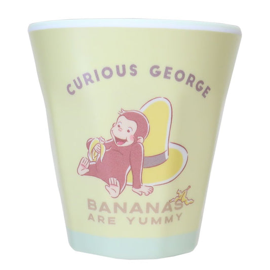 おさるのジョージ キュリアスジョージ 絵本キャラクター メラミンカップ マットメラミンカップ バナナおいしい