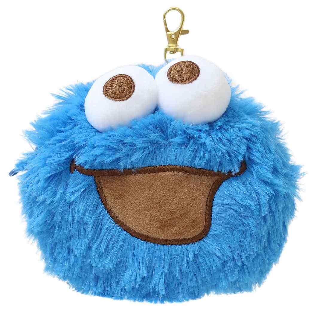 セサミストリート グッズ 定期入れ キャラクター ぬいぐるみパスケース付きポーチ クッキーモンスター – シネマコレクション