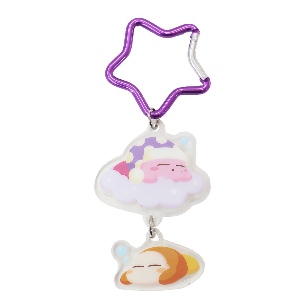 星のカービィ キャラクター キーリング カラビナ付きアクリルキーホルダー