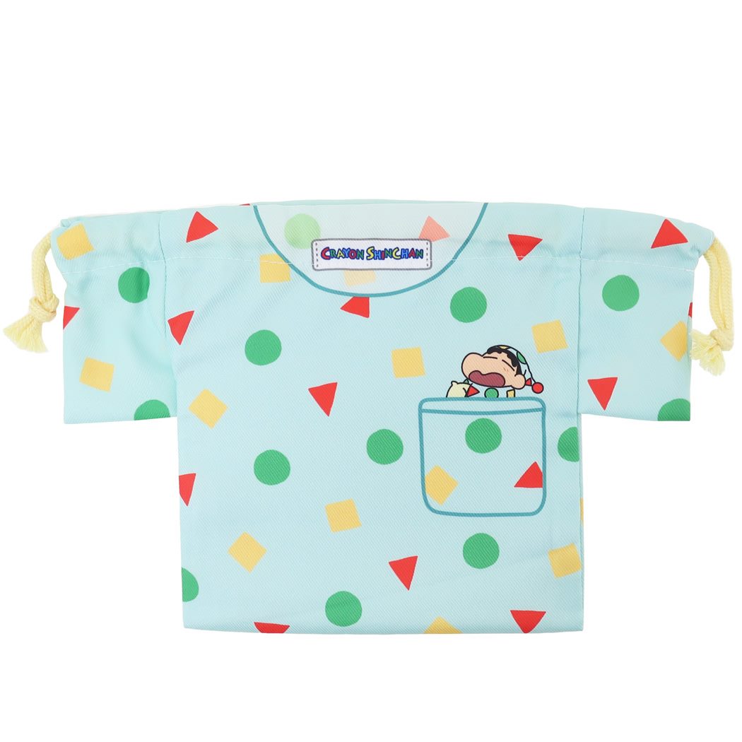 クレヨンしんちゃん アニメキャラクター 巾着袋 パジャマ型きんちゃくポーチ グリーン プレゼント 男の子 女の子 ギフト