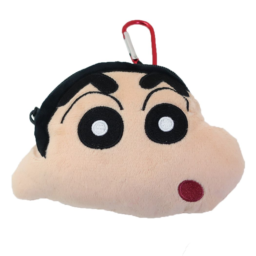 クレヨンしんちゃん アニメキャラクター マスコット カラビナ付きぬいぐるみファスナーマスコット しんちゃん