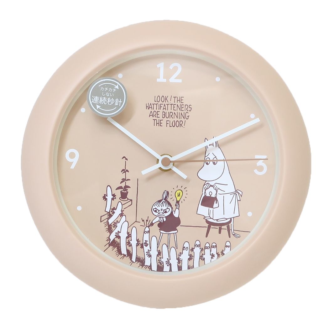 ムーミン 壁掛け時計 マイルームクロック ムーミンママ&リトルミイ 北欧 ティーズファクトリー