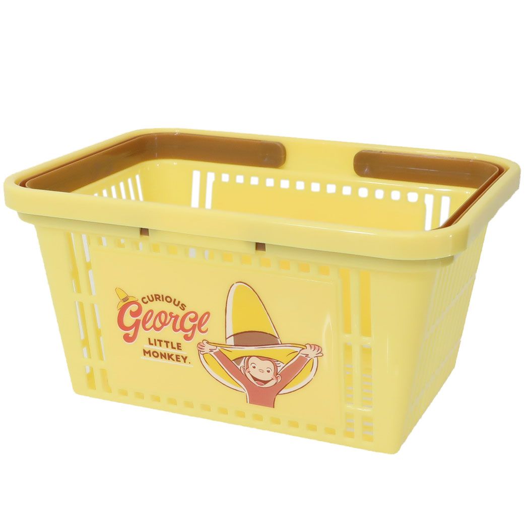 おさるのジョージ グッズ 収納用品 絵本キャラクター キャラバスケット