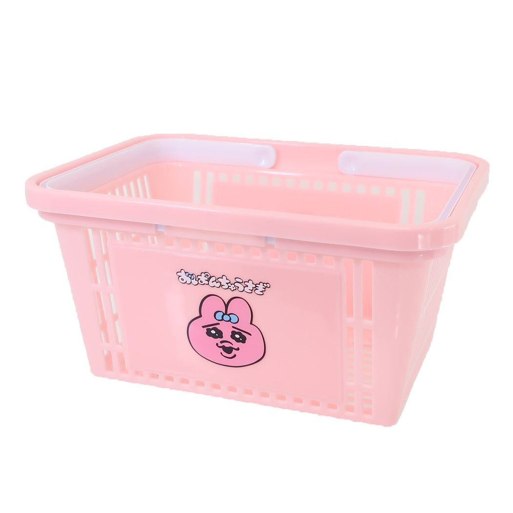 収納用品 おぱんちゅうさぎ キャラバスケット アップ
