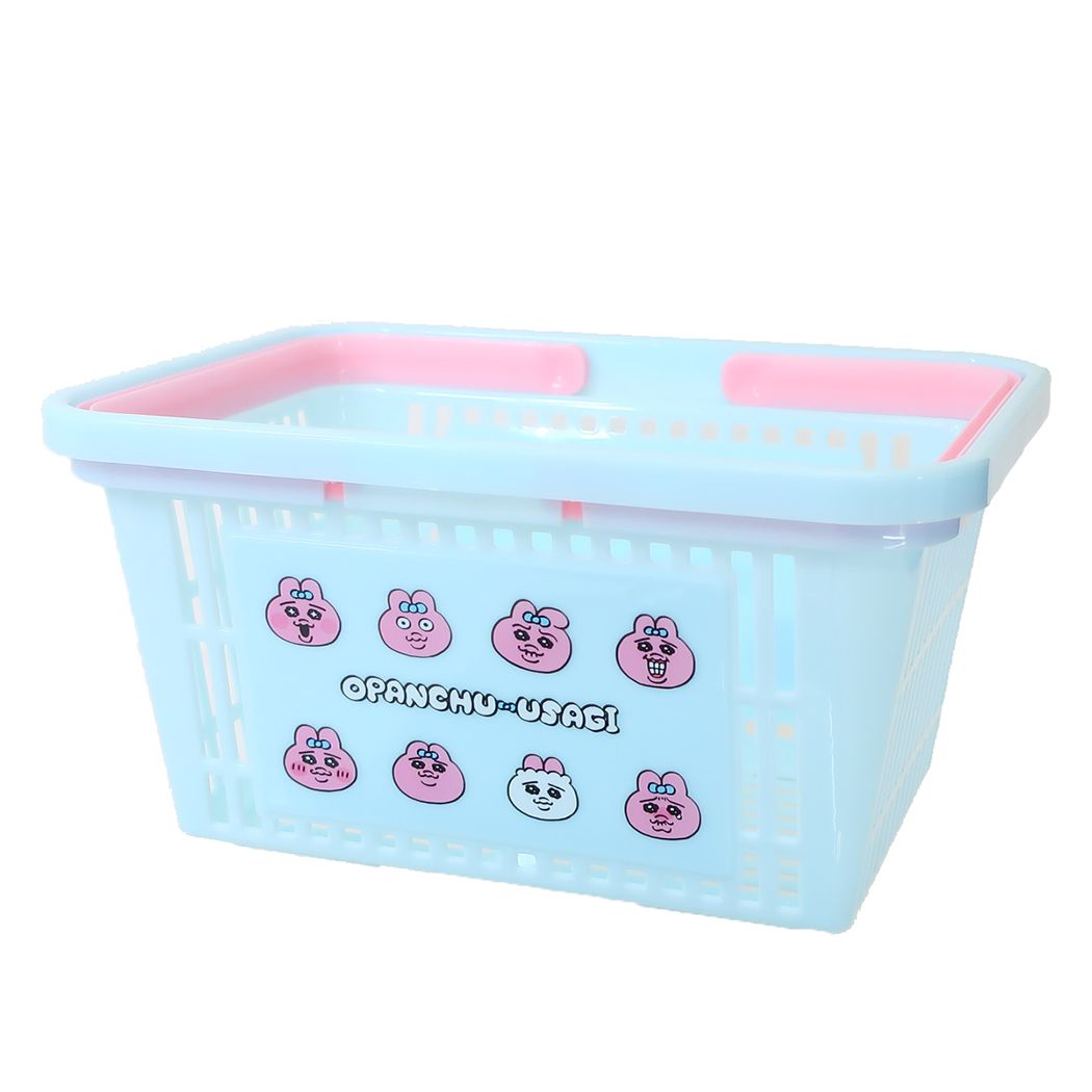 キャラバスケット おぱんちゅうさぎ 収納用品 ティーズファクトリー いろんなフェイス