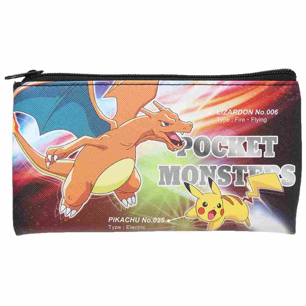 ポケモン ポケットモンスター キャラクター フラット マルチポーチ ペンケース 筆箱 プレゼント 男の子 女の子 ギフト