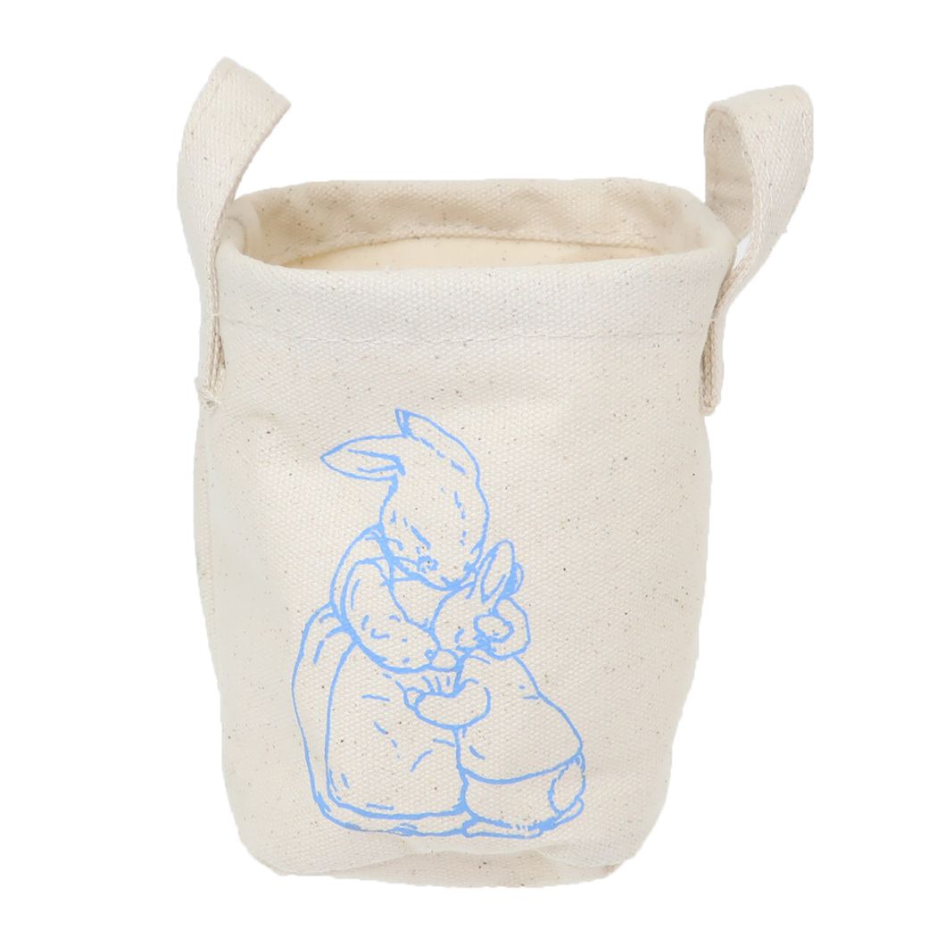 ピーターラビット 卓上バスケット 収納用品 ブルー 絵本キャラクター