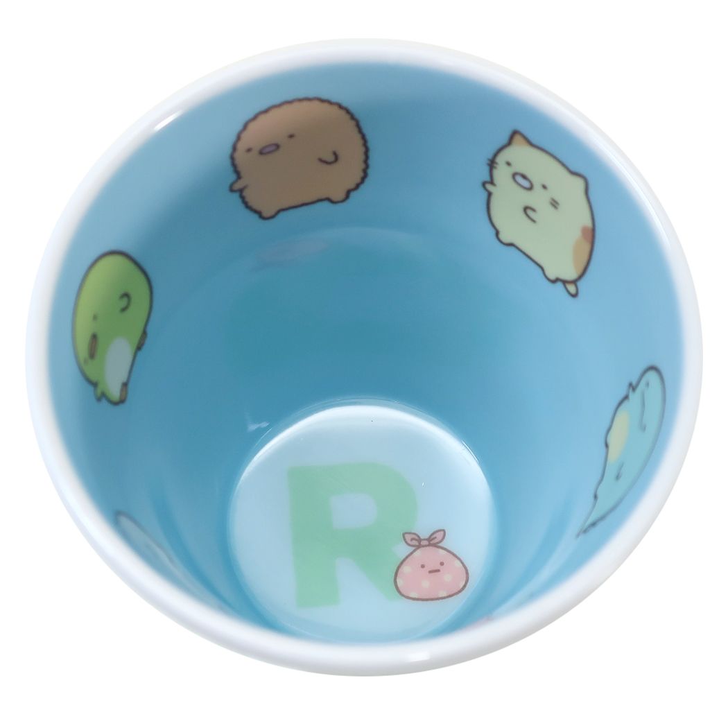 メラミンカップ すみっコぐらし イニシャル メラミン タンブラー サンエックス アルファベット R 270ml キャラクター プレゼント