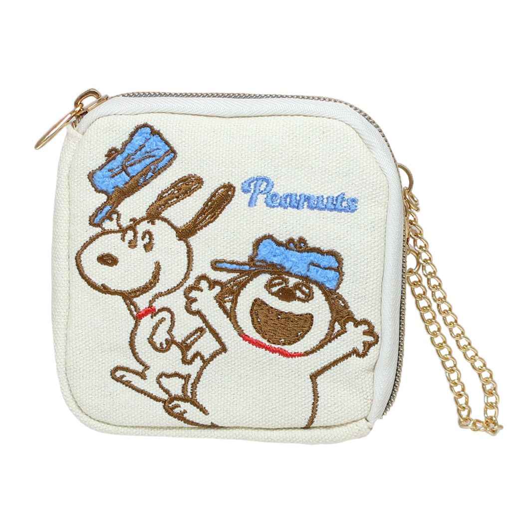 スヌーピー グッズ ミニポーチ ピーナッツ キャラクター スクエアポーチ