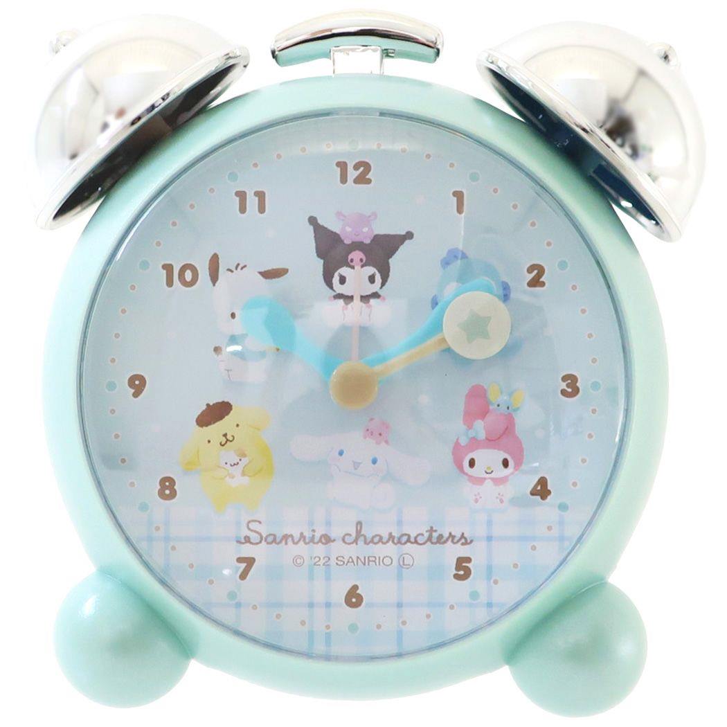 目覚まし時計 サンリオキャラクターズ アラームツインベルクロック ふわふわ集合 サンリオ ティーズファクトリー