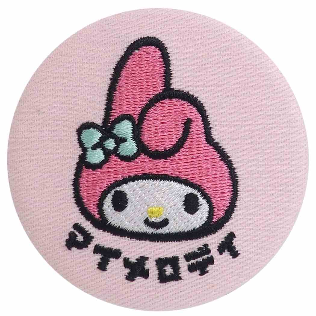 缶バッジ マイメロディ 刺繍 カンバッジ サンリオ ティーズファクトリー プレゼント 男の子 女の子 ギフト